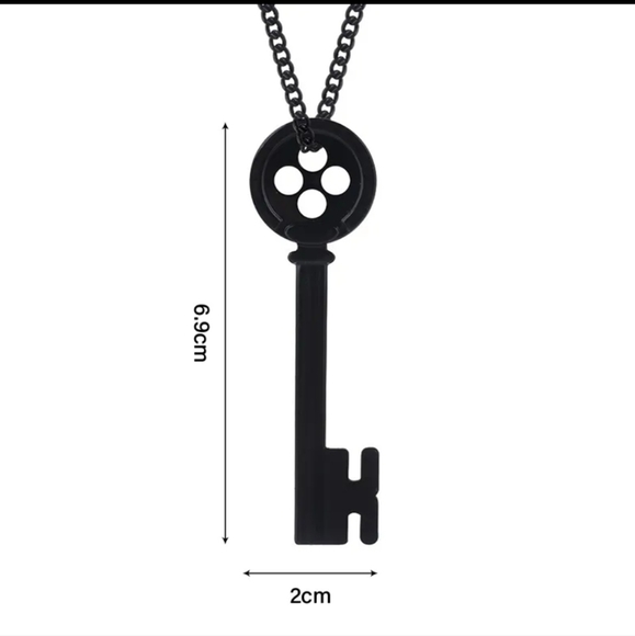Coraline Metal Key Necklace - Picture 2 of 14